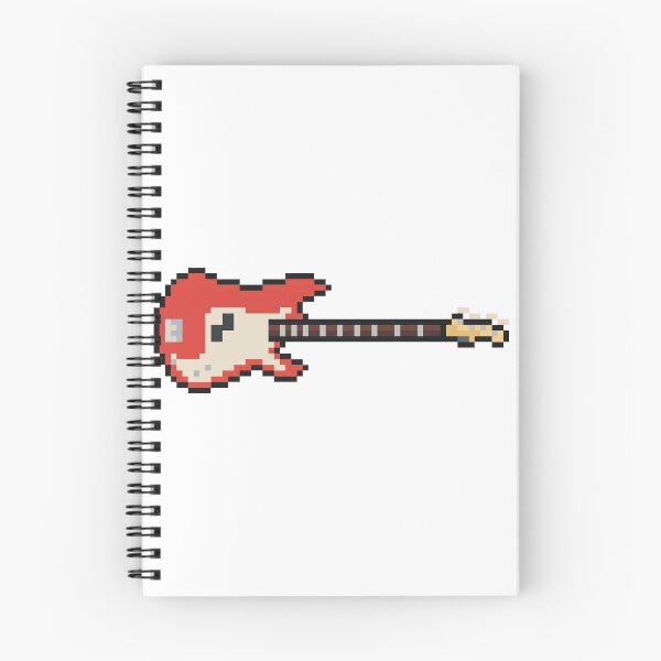 Item preview, Pixel Vintage Red Bass Guitar designed and sold by gkillerb.