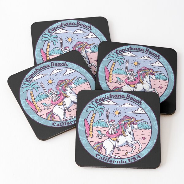 Item preview, Capistrano Beach Skeleton Unicorn designed and sold by LanikaiBeach.