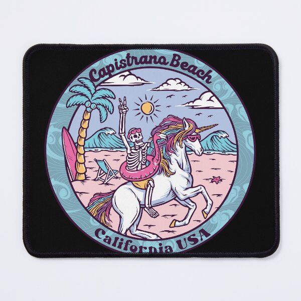 Item preview, Capistrano Beach Skeleton Unicorn designed and sold by LanikaiBeach.