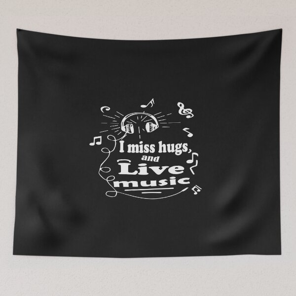 Item preview, i miss hugs and live music  Essential T-Shirt  designed and sold by AdOmar.