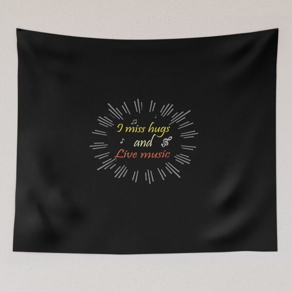 Item preview, i miss hugs and live music  Essential T-Shirt  designed and sold by AdOmar.