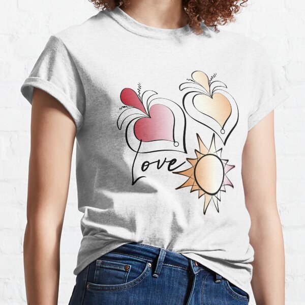 Love! All hearts and the sun Classic T-Shirt
