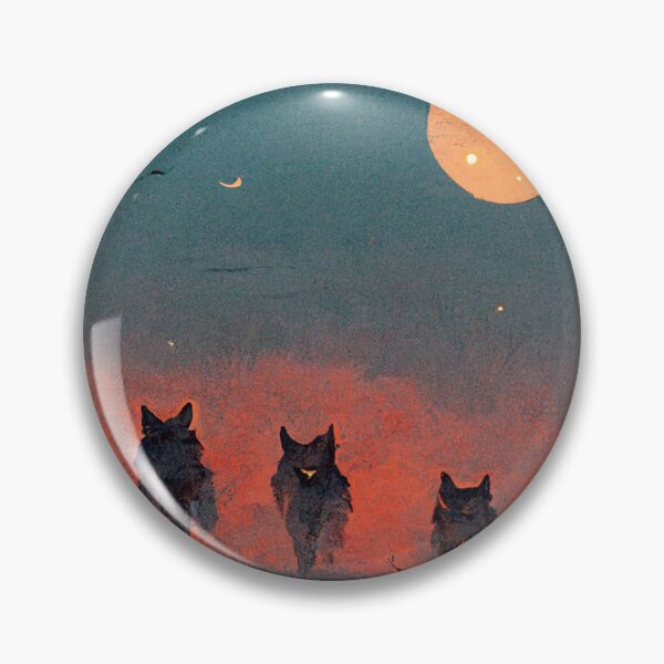 Item preview, Wolf Pack with Moon - Artwork designed and sold by The  Artwork.