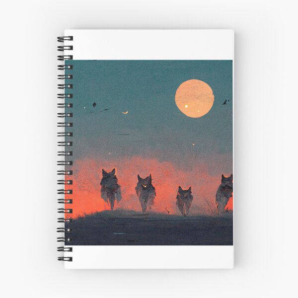 Item preview, Wolf Pack with Moon - Artwork designed and sold by The  Artwork.