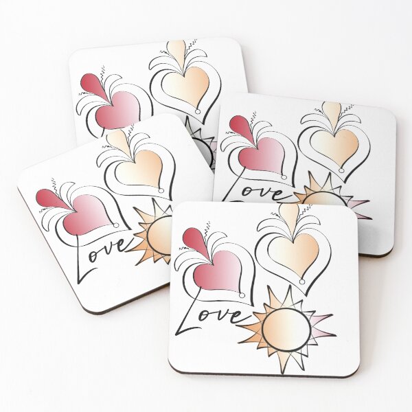 Item preview, Love! All hearts and the sun designed and sold by SketchViews.