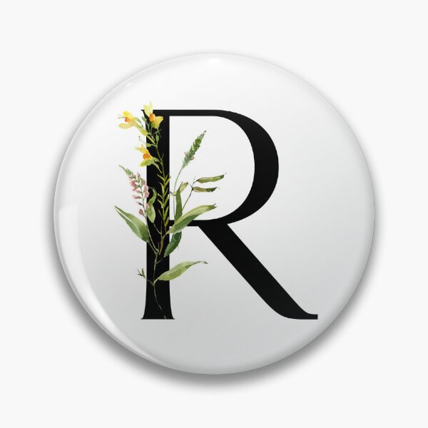 Item preview, Letter R Summer Flowers designed and sold by WildAliceArt.