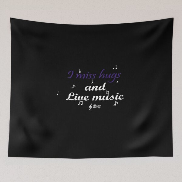 Item preview, i miss hugs and live music  Essential T-Shirt  designed and sold by AdOmar.