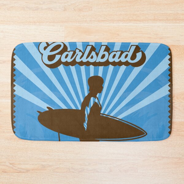 Item preview, Carlsbad Retro Surfer designed and sold by LanikaiBeach.