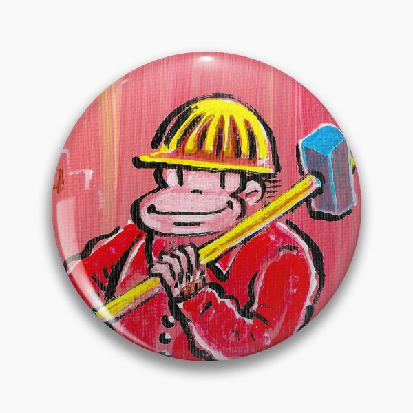Item preview, Construction Worker Ape in Hard Hat with Sledgehammer 023 designed and sold by Walter Moore.