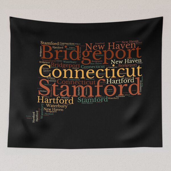 Item preview, Connecticut Map and Cities designed and sold by labatchino10.