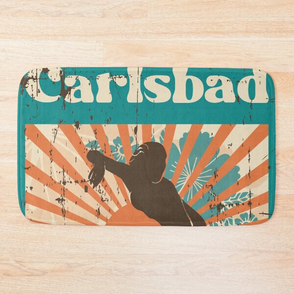 Item preview, Carlsbad Retro Surfer Girl designed and sold by LanikaiBeach.