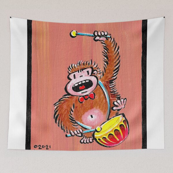 Item preview, Frenzied Drummer Ape 024 designed and sold by Walter Moore.