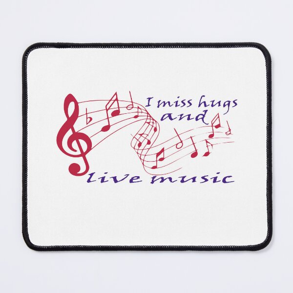 Item preview, i miss hugs and live music  Essential T-Shirt  designed and sold by AdOmar.