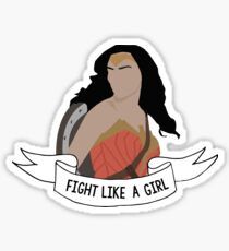 W.W.: Fight like a girl Sticker