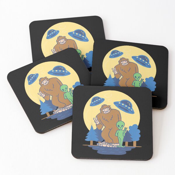 Item preview, Funny Bigfoot and Alien! Kids Sasquatch UFO Extraterrestrial designed and sold by theresamorelli.