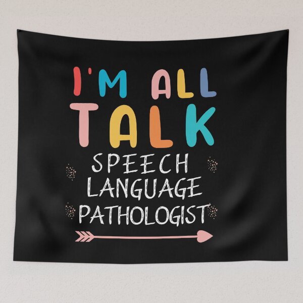 Item preview, i am all talk, speech language pathologist therapy teacher designed and sold by POPLIN ⭐ ⭐ ⭐ ⭐ ⭐.