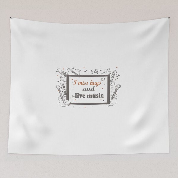 Item preview, i miss hugs and live music  Essential T-Shirt  designed and sold by AdOmar.