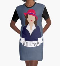 P. Carter: "Fight like a Girl." Graphic T-Shirt Dress