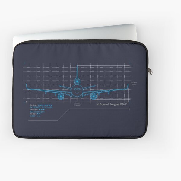 MD-11 Schematics Laptop Sleeve