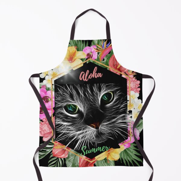 Item preview, Aloha Summer Tropical Emerald Eyes Cat  designed and sold by LanaDevon.
