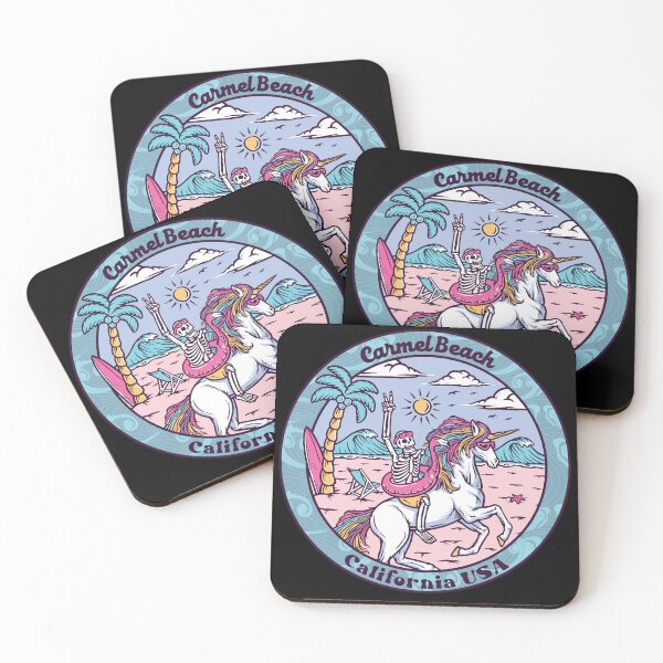 Item preview, Carmel Beach Skeleton Unicorn designed and sold by LanikaiBeach.