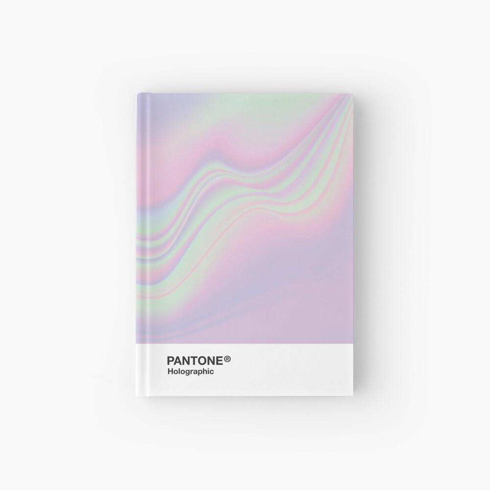 H.I.P.A.B - Holographic Iridescent Pantone Aesthetic Background Hardcover Journal