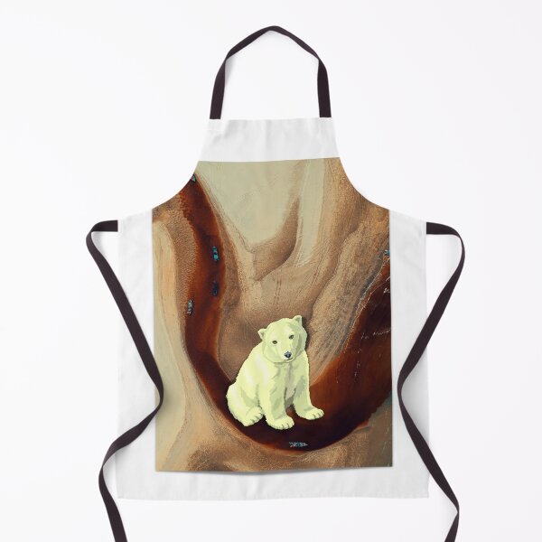 Item preview, Polar Bear Abstract on Earth Tones Aggregate designed and sold by LanaDevon.
