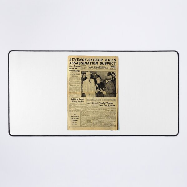 Old Newspaper #OldNewspaper #Old #Newspaper  Desk Mat