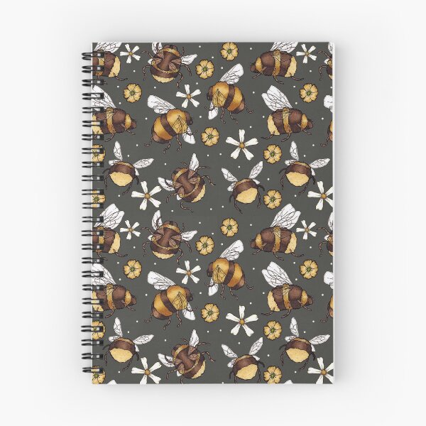 Item preview, Busy Bee Pattern (on charcoal) designed and sold by Saint Jordyn.