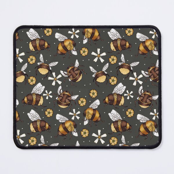 Item preview, Busy Bee Pattern (on charcoal) designed and sold by Saint Jordyn.