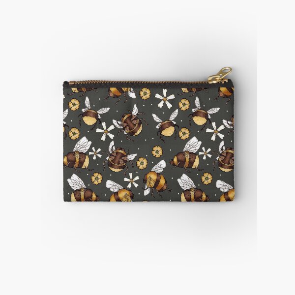 Item preview, Busy Bee Pattern (on charcoal) designed and sold by Saint Jordyn.