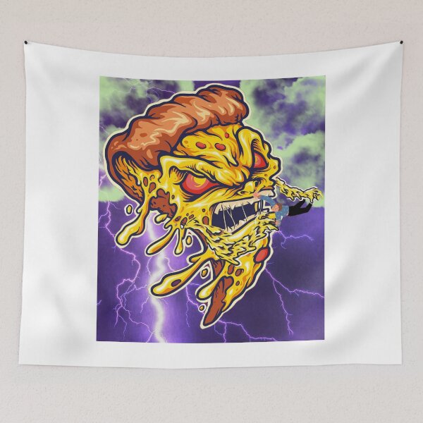 Item preview, Evil Mutant Pizza, With Green Clouds And Lighting designed and sold by GarnersDesigns.