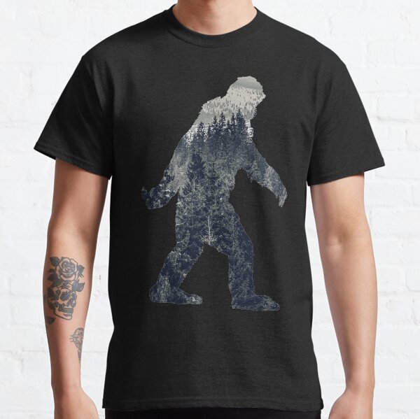 A Sasquatch Silhouette in The North Classic T-Shirt