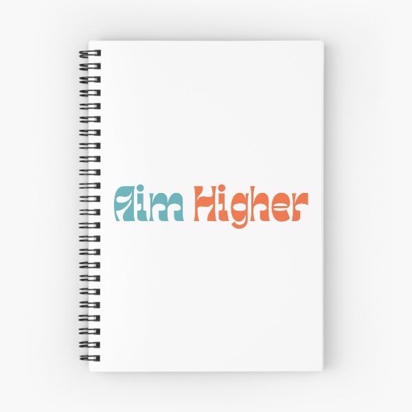 Item preview, Aim Higher. Retro Typography Motivational and Inspirational Quote designed and sold by That Cheeky Tee.