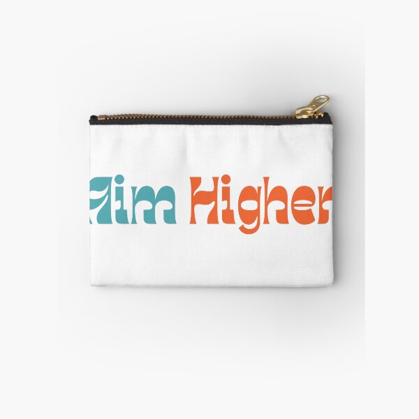 Item preview, Aim Higher. Retro Typography Motivational and Inspirational Quote designed and sold by That Cheeky Tee.