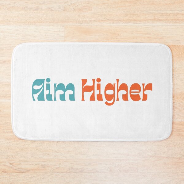 Item preview, Aim Higher. Retro Typography Motivational and Inspirational Quote designed and sold by That Cheeky Tee.