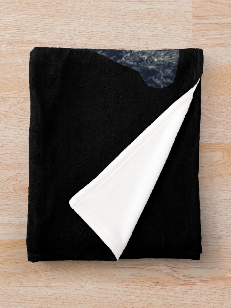 Alternate view of A Sasquatch Silhouette in The North Throw Blanket