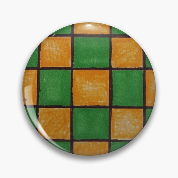 Item preview, Orange and Green Checker-board Squares designed and sold by PJMartinRedShop.
