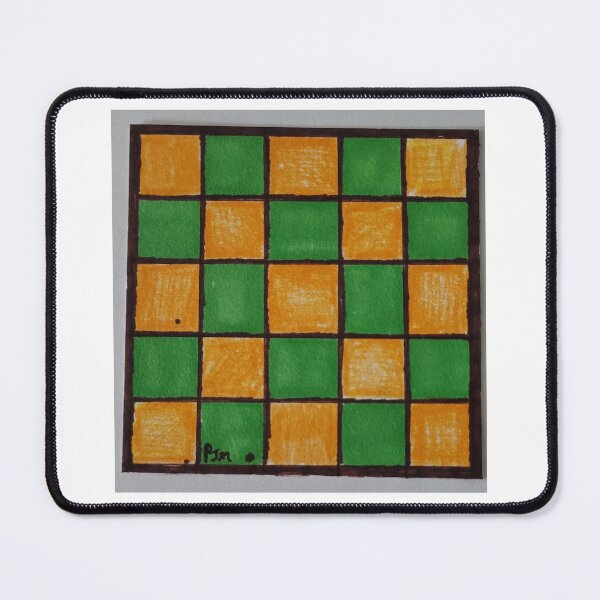 Item preview, Orange and Green Checker-board Squares designed and sold by PJMartinRedShop.