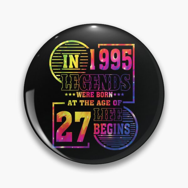 Item preview, Legends Were Born In 1995 27 Year Old 27th Birthday Tie Dye designed and sold by theresamorelli.