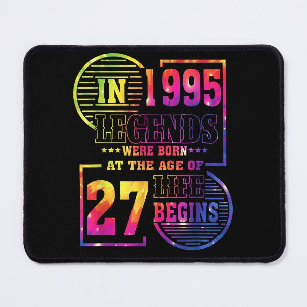 Item preview, Legends Were Born In 1995 27 Year Old 27th Birthday Tie Dye designed and sold by theresamorelli.
