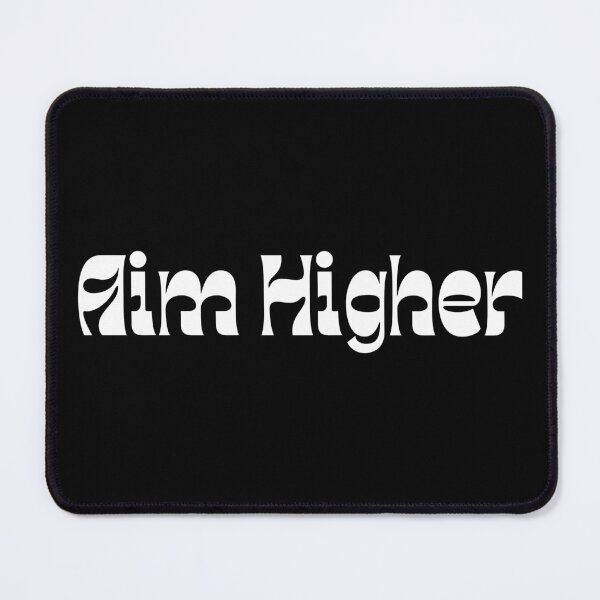 Item preview, Aim Higher. Retro Typography Motivational and Inspirational Quote designed and sold by That Cheeky Tee.