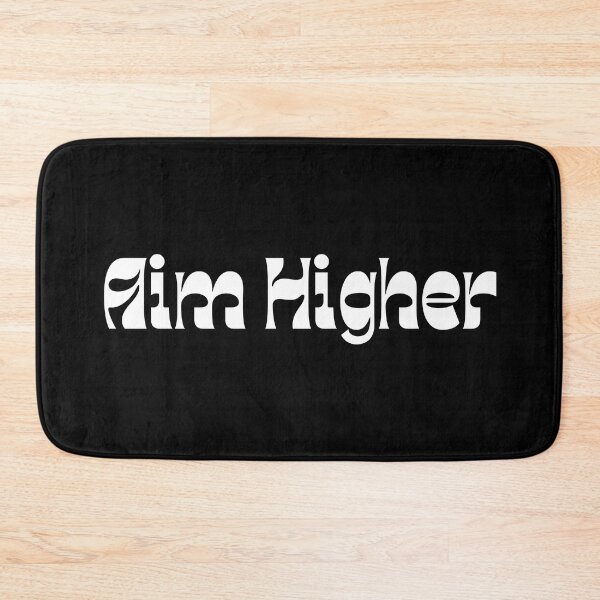 Item preview, Aim Higher. Retro Typography Motivational and Inspirational Quote designed and sold by That Cheeky Tee.