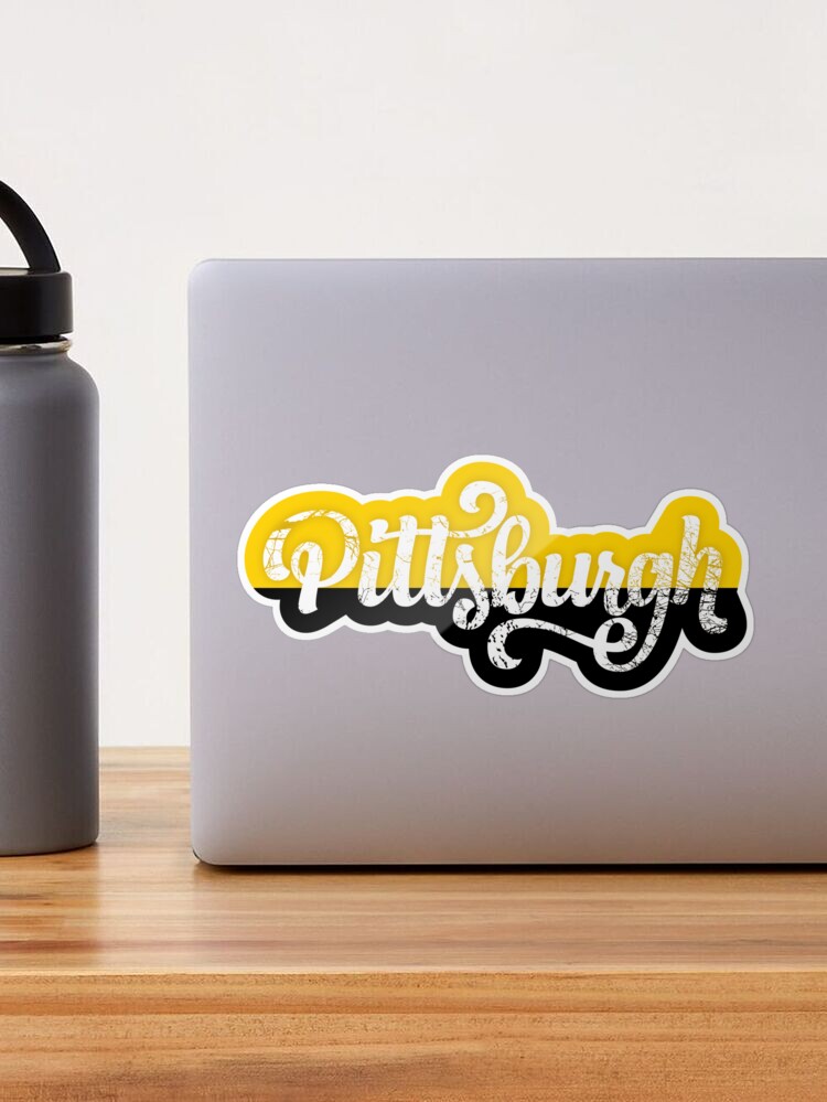 Pittsburgh Script Logo Sticker for Sale by edunkeldesigns