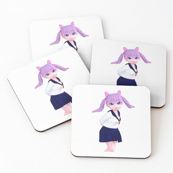 Item preview, Cute Anime Cosplay Girl With Pigtails And Adorable Eyes designed and sold by CreativeCranium.