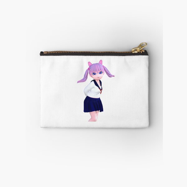 Item preview, Cute Anime Cosplay Girl With Pigtails And Adorable Eyes designed and sold by CreativeCranium.