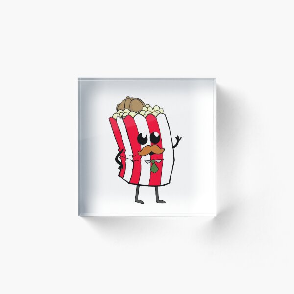 Detective Popcorn and his Buttery Goodness! Acrylic Block