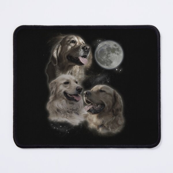 Item preview, Howling at the Moon- Funny Golden Retriever designed and sold by theresamorelli.