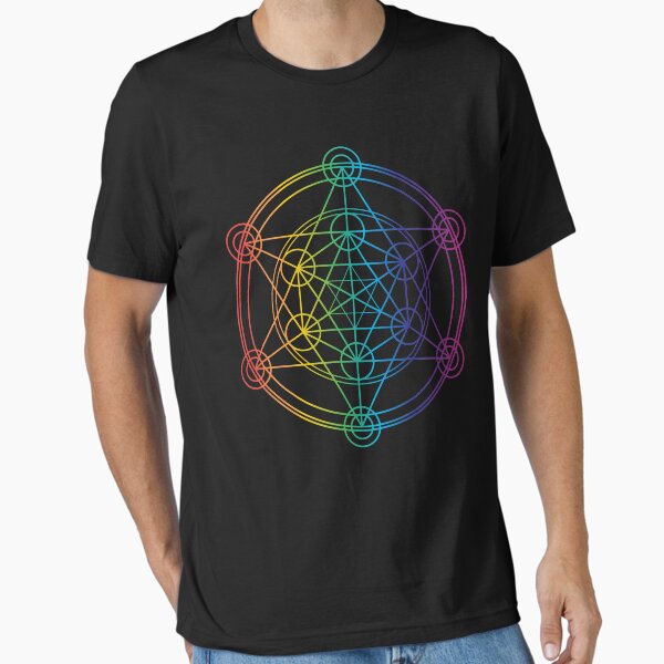 Item preview, Sacred Geometry Rainbow T-shirt designed and sold by Tigarlily.