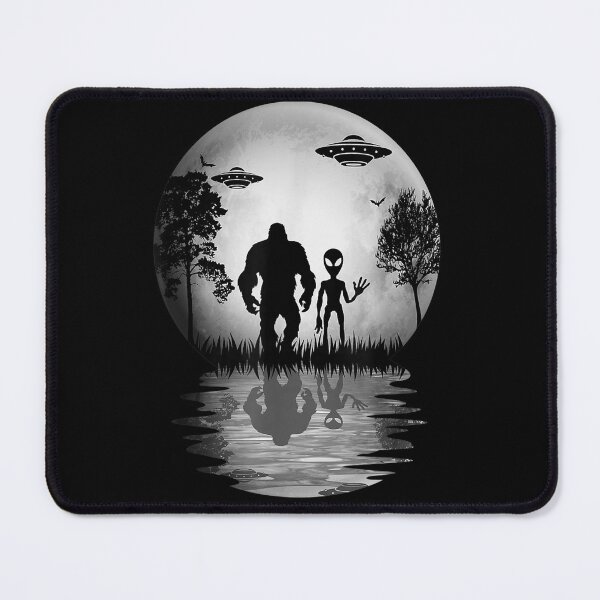 Item preview, Funny Alien Bigfoot Moon Sasquatch UFO For Boys Mens Womens designed and sold by ChristinaMauri.